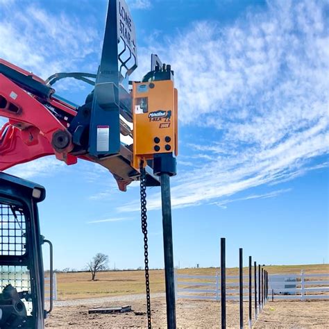 skid steer post pounder for sale bc|skid steer post driver rental near me.